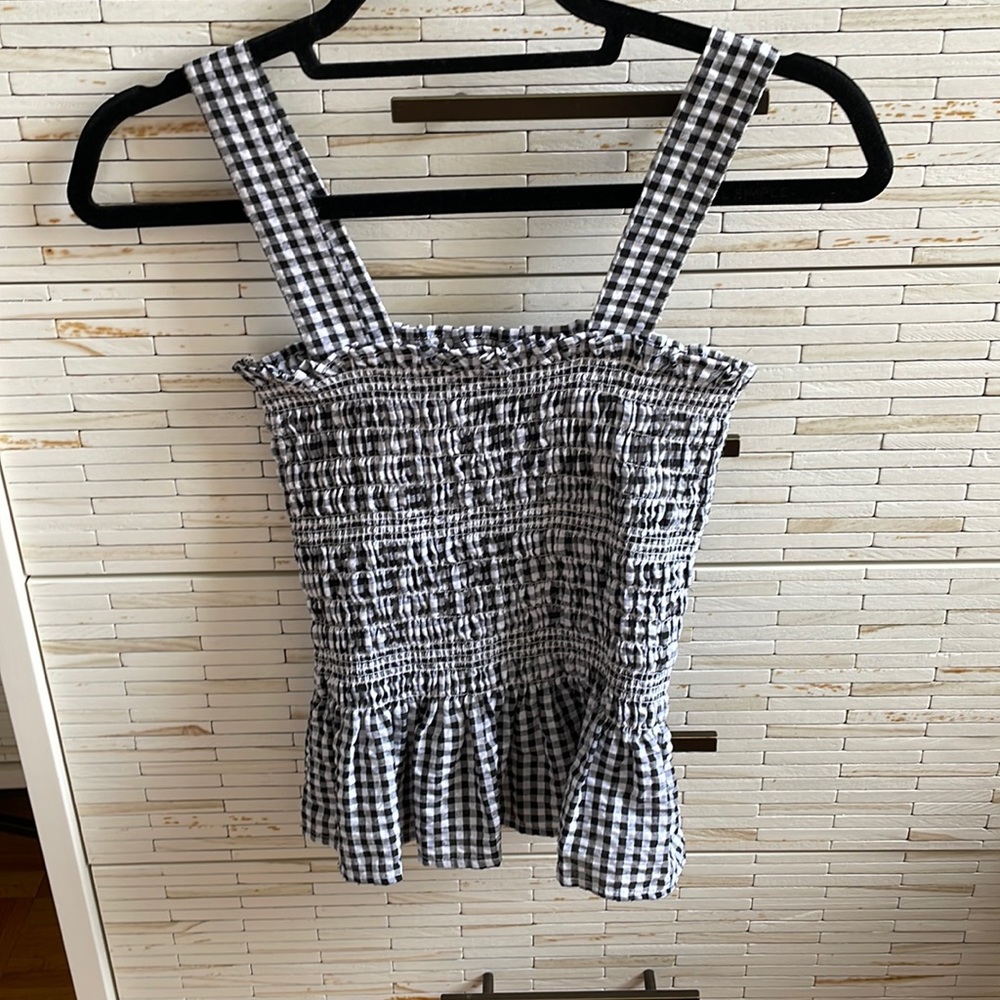 Urban Outfitters gingham smocked tank top!